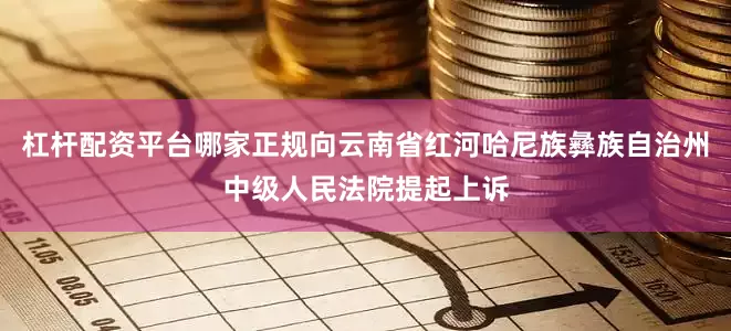 杠杆配资平台哪家正规向云南省红河哈尼族彝族自治州中级人民法院提起上诉